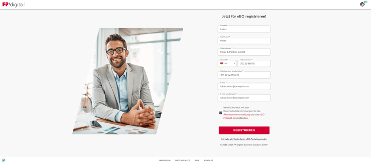 Self Service - Registration